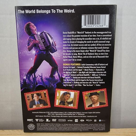 DVD Weird: The Al Yankovic Story w/ slip cover SEALED. - Picture 2 of 2